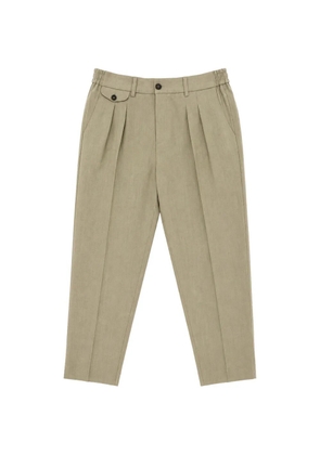 BE ABLE pleated elasticated-waist trousers - Neutrals