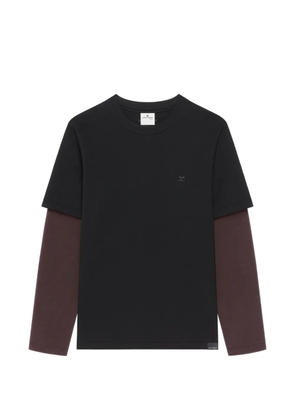 Courrèges AC double-sleeve T-shirt - Black