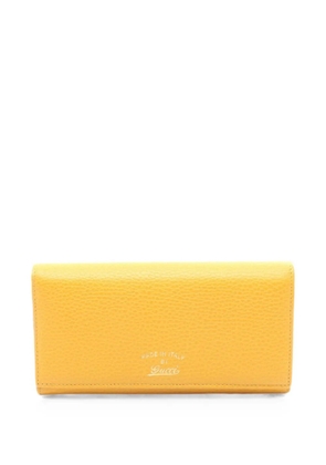 Gucci Pre-Owned 2010s Swing bi-fold long wallet - Yellow