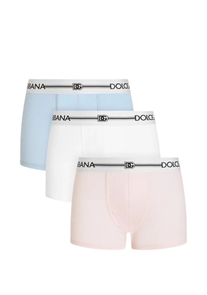 Dolce & Gabbana logo-waistband boxers (set of three) - Blue