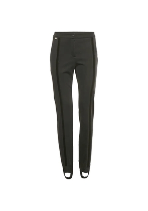Fendi Pre-Owned velvet-trim trousers - Black