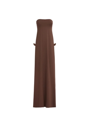 Taller Marmo Penelope ring-detail bikini top and slip set - Brown