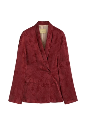 MOMONÌ Picea floral-jacquard jacket - Red