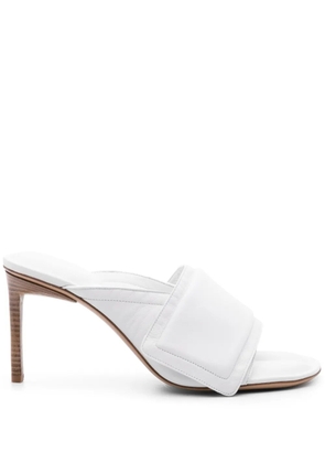 Jacquemus 80mm Les Mules Aqua sandals - White