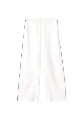Xirena Pippen side-stripe linen trousers - White