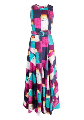 DVF Diane von Furstenberg Elliot geometric-print maxi dress - Pink