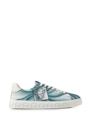 Versace Greca printed canvas sneakers - Blue
