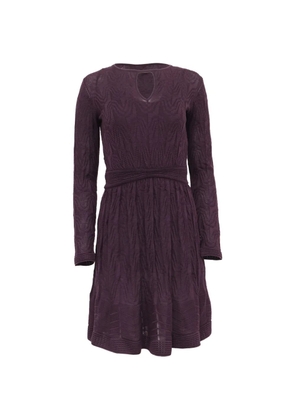 Missoni Pre-Owned 2021s mini Keyhole dress - Purple