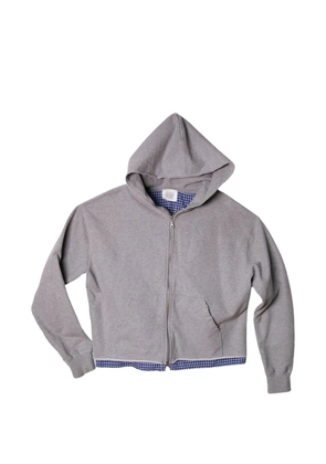 NORMFORM double-layer distressed hoodie - Grey