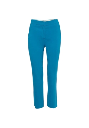 Alaïa Pre-Owned crepe straight-leg trousers - Blue