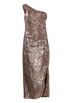 Simkhai sequin-embellished one-shoulder gown - Gold