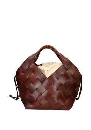 DRAGON DIFFUSION Botteghe woven leather bucket bag - Brown