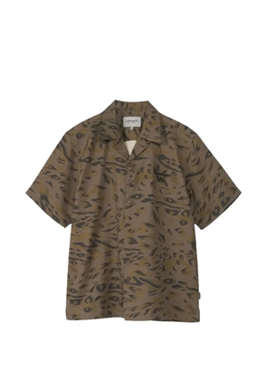 Carhartt WIP Travon leopard-print shirt - Brown