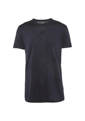 Dolce & Gabbana Pre-Owned embroidered crew-neck T-shirt - Blue