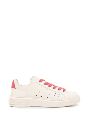 Bally perforated-detail logo-embossed trainers - Neutrals