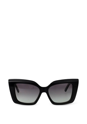 Karl Lagerfeld logo-print square-frame sunglasses - Black