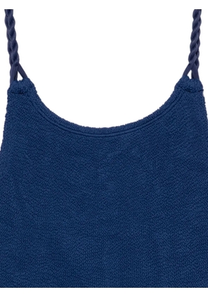 Hunza G Camille braided-strap swimsuit - Blue