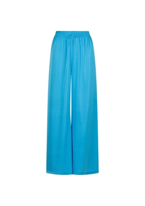 PARAMIDONNA Safara elasticated wide-leg trousers - Blue