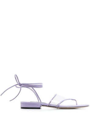 Sergio Rossi Sr Lunettes transparent-strap sandals - Purple