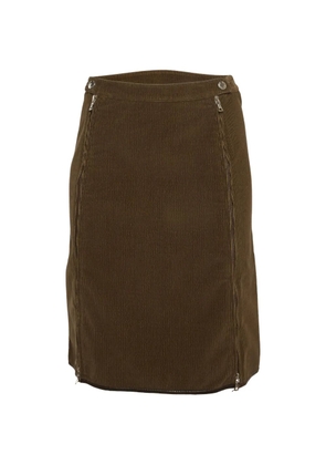 Prada Pre-Owned corduroy pencil skirt - Brown
