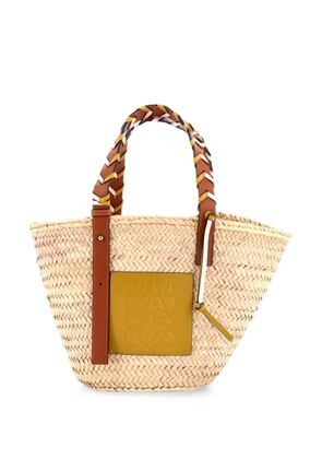 Loewe Pre-Owned Braided Handle Basket Raffia Medium tote bag - Brown