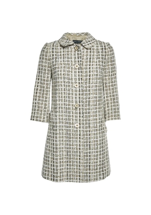 Dolce & Gabbana Pre-Owned plaid-pattern coat - White
