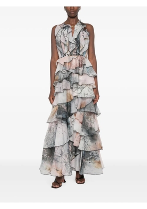 Aje Cleo ruffled gown - Grey