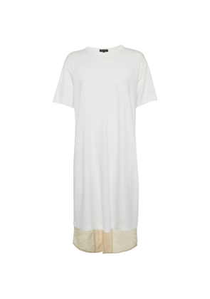 Comme Des Garçons Pre-Owned asymmetric T-shirt midi dress - White