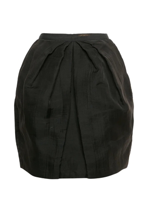 Louis Vuitton Pre-Owned pleated zip-up skirt - Black