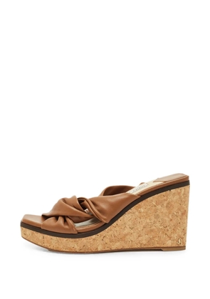 Jimmy Choo Pre-Owned Narisa wedge sandals - Brown