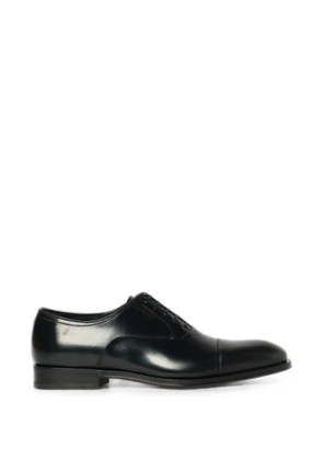 Ferragamo cap-toe leather Oxford shoes - Black