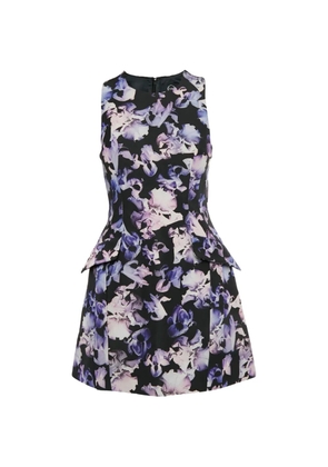 Alexander McQueen Pre-Owned floral-print mini dress - Black