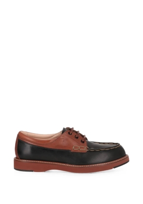 Tod's panelled leather derby shoes - Black