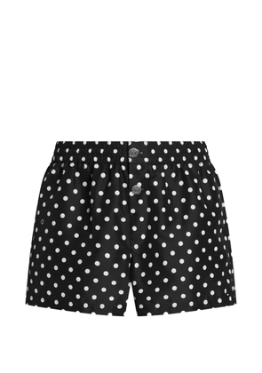 Dolce & Gabbana polka dot-print swim boxer shorts - Black