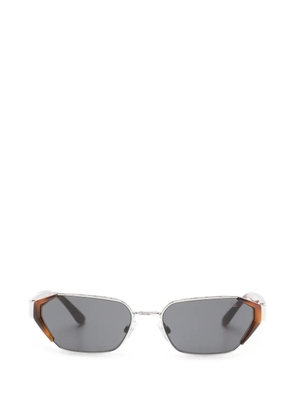 POLO RALPH LAUREN EYEWEAR geometric-frame tortoiseshell-effect sunglasses - Silver