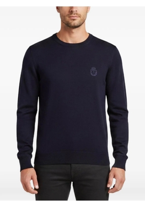 Billionaire logo-embroidered crewneck sweater - Blue