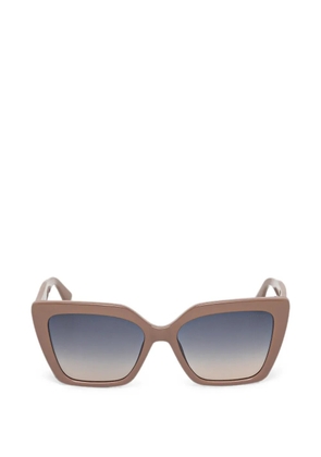 GUESS EYEWEAR crystal-embellished square-frame sunglasses - Neutrals