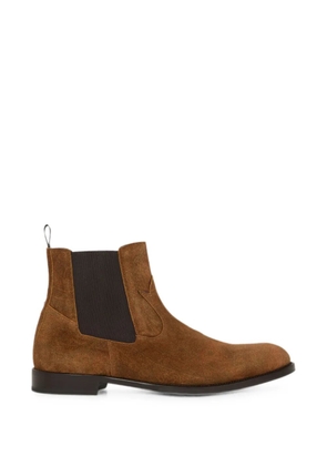 ETRO suede chelsea ankle boots with Arnica motif - Brown