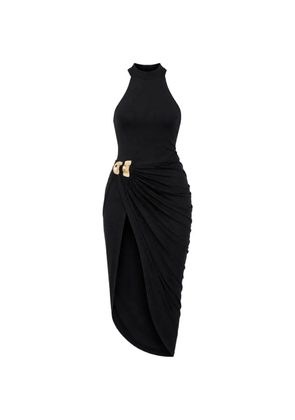 Cult Gaia Sutton hardware-detail ruched midi dress - Black