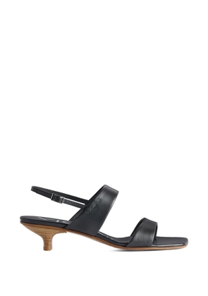 Giuseppe Zanotti square-toe slingback sandals - Black