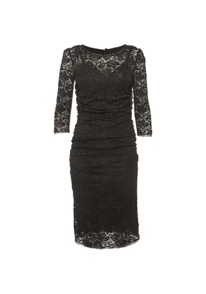 Dolce & Gabbana Pre-Owned lace ruched midi dress - Black