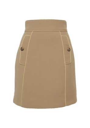 Dolce & Gabbana Pre-Owned flap-pocket mini skirt - Neutrals