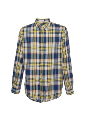 Polo Ralph Lauren Vintage plaid-pattern button-down cotton shirt - Blue