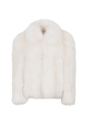 DSQUARED2 long-haired shearling coat - White