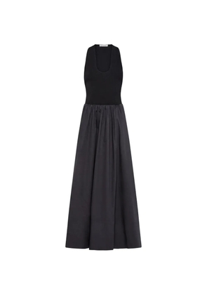 St. Agni plunge-neck maxi dress - Black