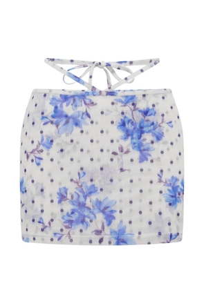 FAE SWIM Vela mini skirt - White