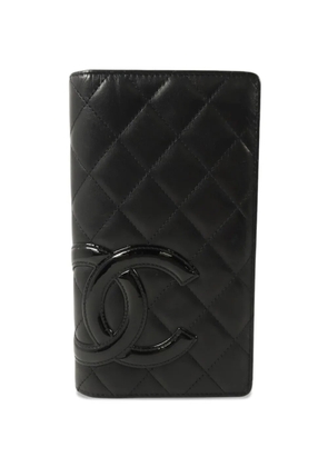 CHANEL Pre-Owned Cambon CC long wallet - Black