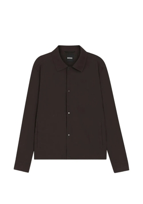 BOSS press-stud-fastening jacket - Brown
