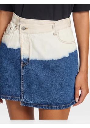 VIKTORIA & WOODS Silverado ombre-wash mini skirt - Blue
