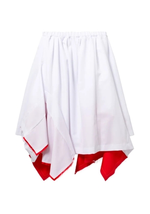 Comme Des Garçons asymmetric ruffled skirt - Neutrals